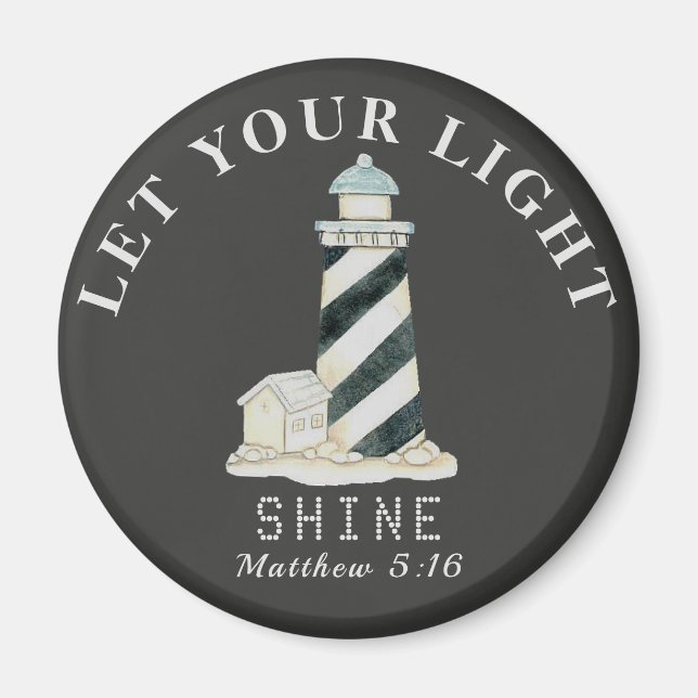 Lass dein Lichtschacht-Matthew 5 16 Magnet (Vorne)