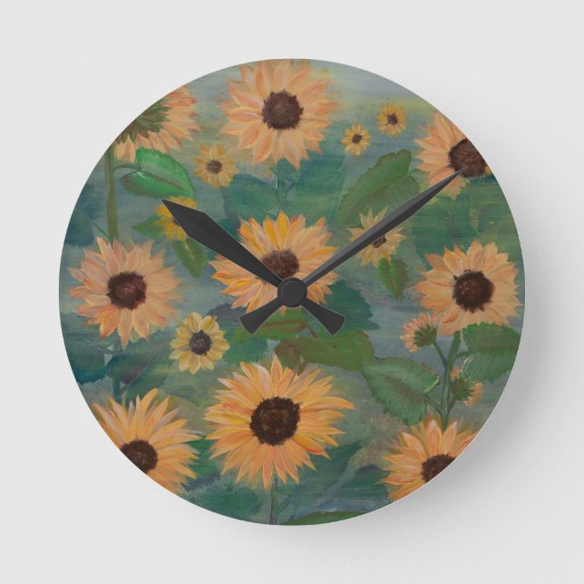 Lass dein Lichtschutt. Runde Wanduhr (Vorderseite)