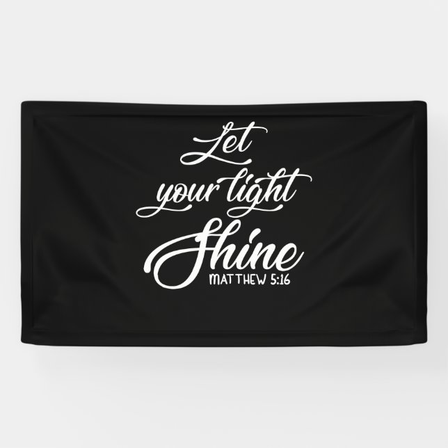 Lass dein Light Shine Matthew Christlich Banner (Horizontal)