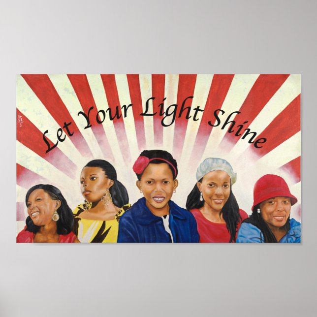 Lass dein Light Shine Poster (Vorne)
