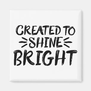 Lass dein Light Shine Scripture Art Zitat Motiv Magnet