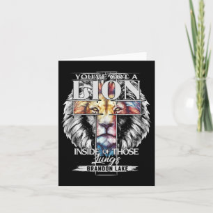 Lass dein Löwe Brandon See Merch Lob Jesus Karte