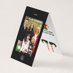 Lass dein Selfie ein frohes Weihnachtsfoto sein