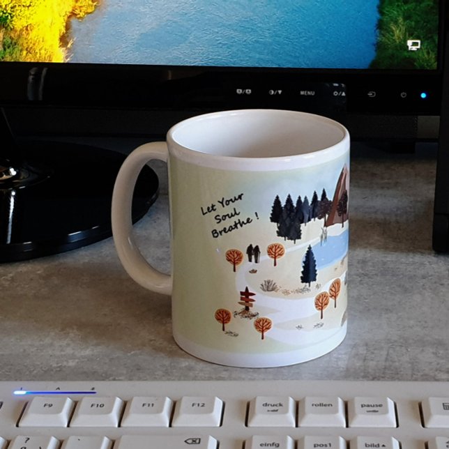 Lass dein Soul atmen Kaffeetasse (Von Creator hochgeladen)