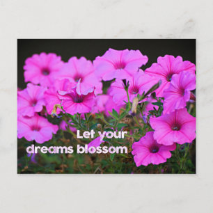 Lass dein Träume Blossom Postkarte