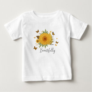 Lass deine Blüte erstrahlen Design Baby T-shirt