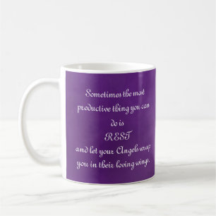 Lass deine Engel wrap dich.. Comfort-Angebot Kaffeetasse