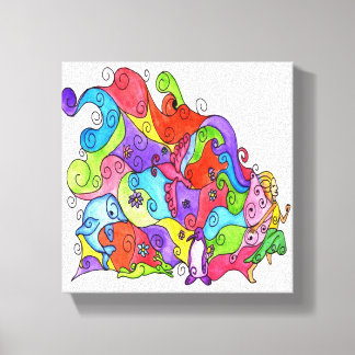 Lass deine Fantasie Leinwanddruck