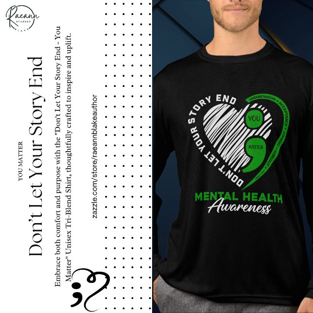 Lass deine Geschichte nicht enden - Du bist wichti Tri-Blend Shirt (Von Creator hochgeladen)