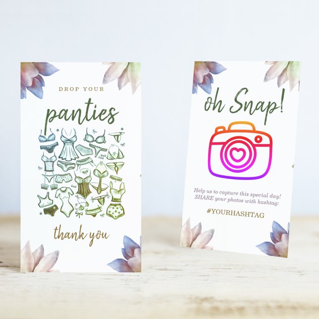 Lass deine Hosen hierher fallen Sockelschild (Add playful charm to your lingerie shower with this ‘Drop Your Panties Here’ sign.)