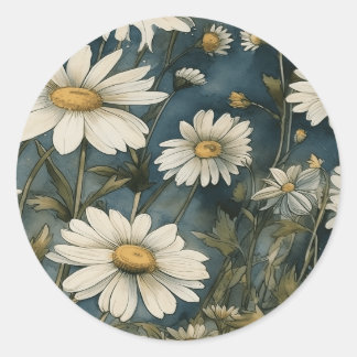 Lass deine Kreativitätsblüte mit einem daisy-Desig Runder Aufkleber