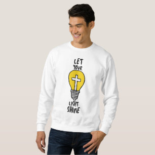 Lass deine Lichtrheinbibel Cross Men's Sweatshirt