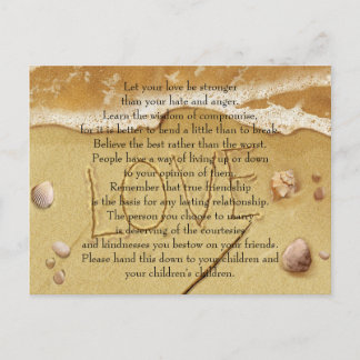 Lass deine Liebe stärker Postkarte