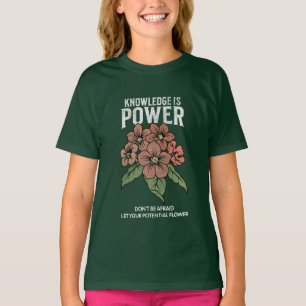 Lass deine Möglichkeiten erblühen, Vintage-Blumenl T-Shirt
