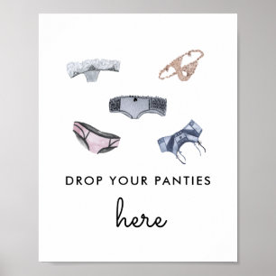 Lass deine Pants fallen   Lingerie Showroom Panty  Poster