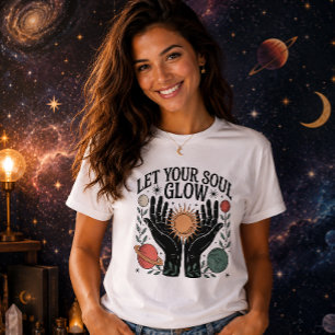 Lass deine Seele durch die mystische Sonne und die T-Shirt