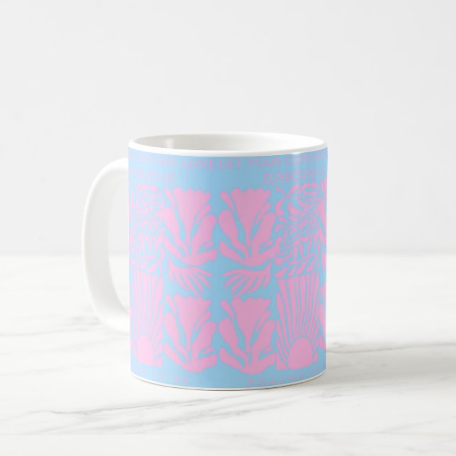Lass deine ständige Liebe um uns herum Kaffeetasse (Vorderseite Links)