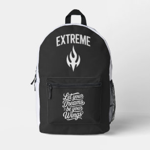 Lass deine Träume deine Flügel sein Bedruckter Rucksack