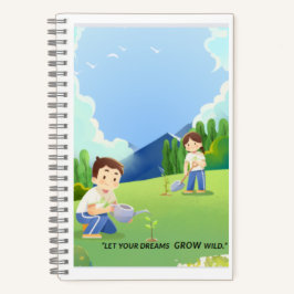 Lass Deine Träume Grow Wild - Spiral Notebook Notizbuch