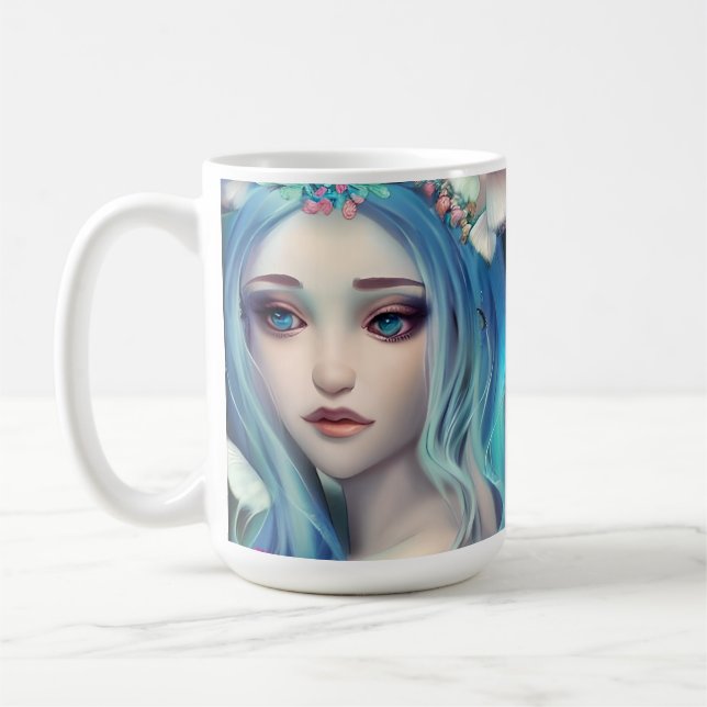 Lass deine Träume, sei dein Wings-Zitat Kaffeetasse (Links)