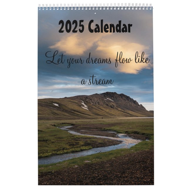 Lass deine Träume wie ein Stream 2025 Kalender (Titelbild)