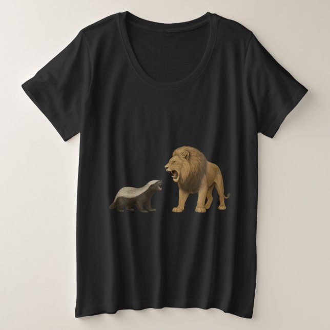 Lass deine Wut raus Große Größe T-Shirt (Design vorne)