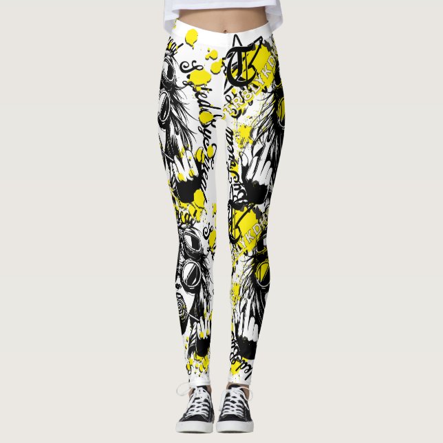 Lass deinen Ausdruck durch deine Mode Leggings (Vorderseite)