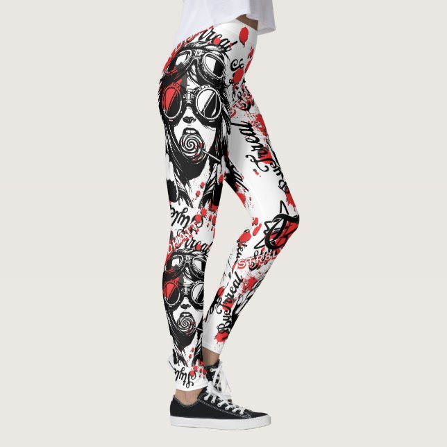 Lass deinen Ausdruck durch deine Mode Leggings (Rechts)