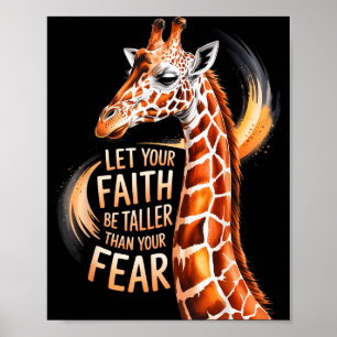 Lass deinen Glauben größer sein als deine Angst Gi Poster