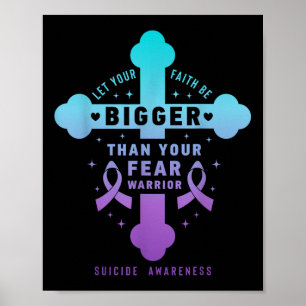 Lass deinen Glauben größer sein als deine Angst vo Poster