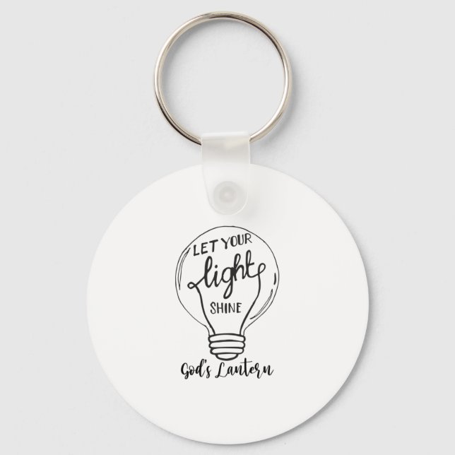 Lass deinen Lichtschein mit Gottes Lantern Schlüsselanhänger (Vorderseite)