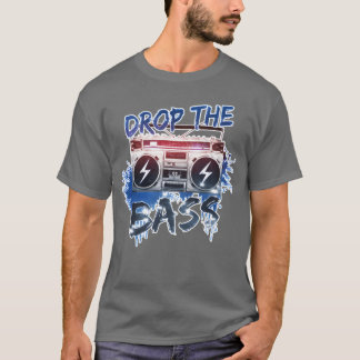 Lass den Bass los im Stil der 80er Retro Oldschool T-Shirt