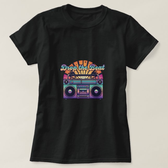 Lass den Beat fallen T-Shirt (Design vorne)