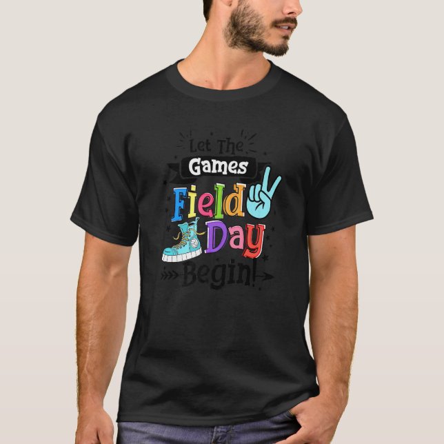 Lass den Games Field Day am ersten letzten Schulta T-Shirt (Vorderseite)