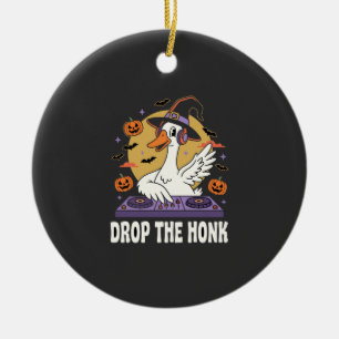 Lass den Hupen Halloween DJ Goose Keramik Ornament