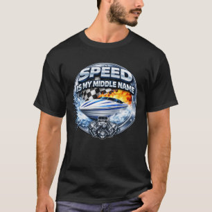 Lass den Kielwasser hinter dir. Geschwindigkeit is T-Shirt