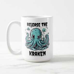 Lass den KRAKEN frei! Niedlicher Oktopus Kaffeetasse