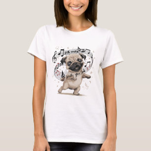 Lass den Music Soothe Your Soul Dancing Mops für T-Shirt