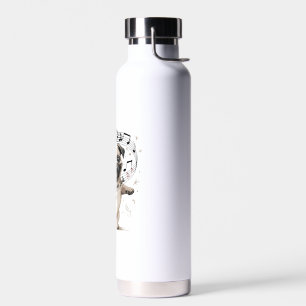 Lass den Music Soothe Your Soul Dancing Mops für Trinkflasche