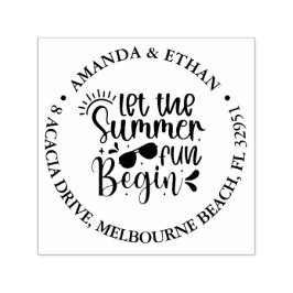 Lass den Sommerspass beginnen Permastempel