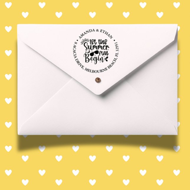 Lass den Sommerspass beginnen Permastempel (Capture the spirit of summer with self-inking stamp)