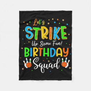 Lass den Spaß! Birthday Squad Crew Bowl Fleecedecke