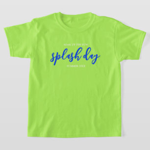 Lass den Spaß los! Ultramarine-Splash-Day T-Shirt