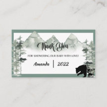 LASS DER ABENTEUER BEGIN BABY SHOWER DANK KARTE