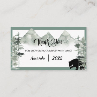 LASS DER ABENTEUER BEGIN BABY SHOWER DANK KARTE