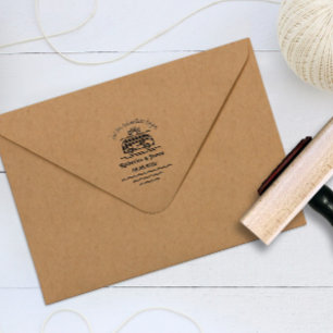 Lass der Abenteuer Begin Hochzeitskautschuk-Briefm Permastempel