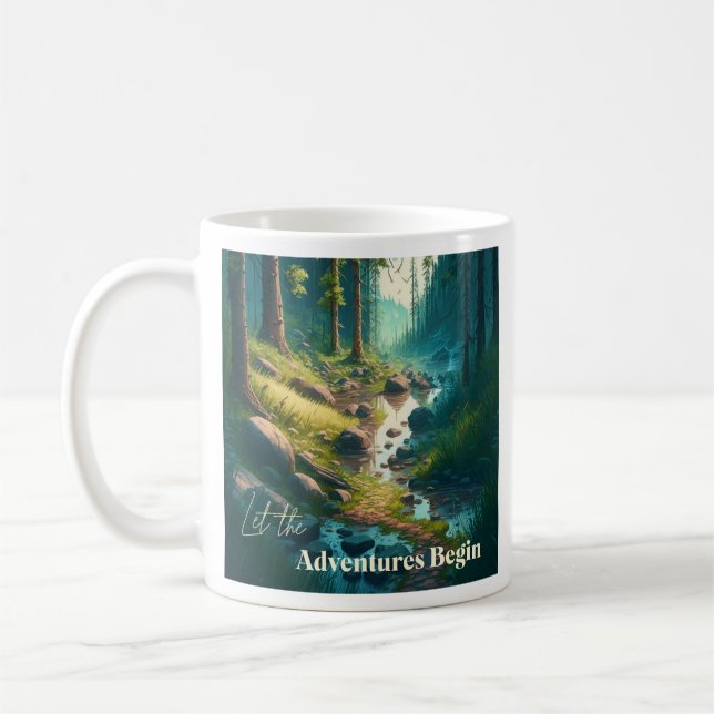 Lass der Abenteuer | CAMPING Kaffeetasse (Links)