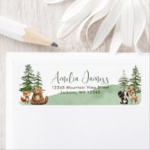 Lass der Adventure Begin Baby Shower Rücksendeadre