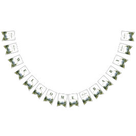 Lass der Adventure Begin Forest Rustic Baby Shower Wimpelkette