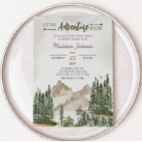Lass der Adventure Begin Mountain Baby Dusche
